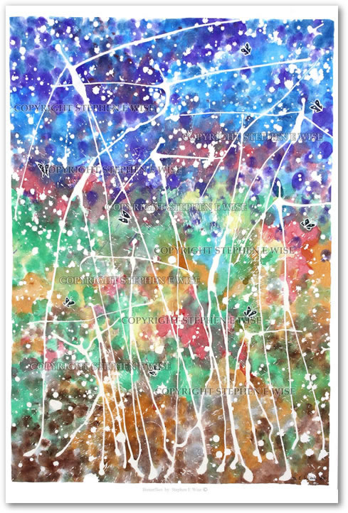 Buy Original Art Works from leading Contemporary Artist Stephen E Wise - Artwork Title : Butterflies